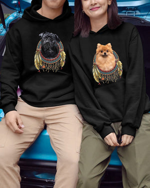 Black Pug-In Dreamcatcher Hooded Sweatshirt