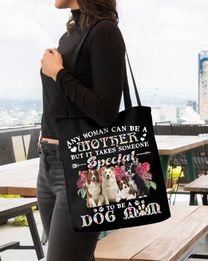 Border Collie-A Dog Mom Cloth Tote Bag