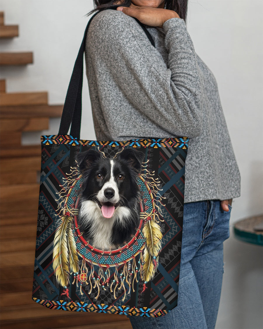 Border Collie  In Dreamcatcher Cloth Tote Bag