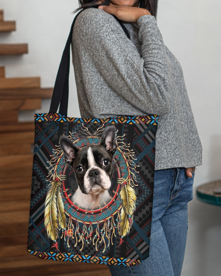 Boston terrier 2  In Dreamcatcher Cloth Tote Bag