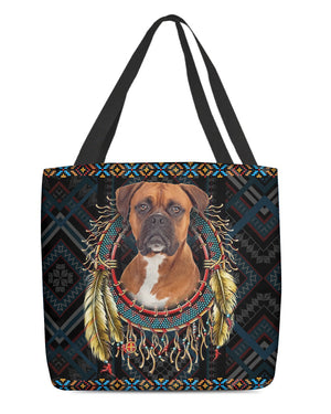 Boxer  In Dreamcatcher Cloth Tote Bag