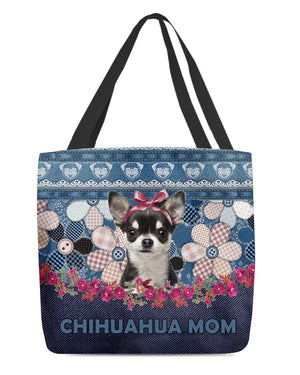 CHIHUAHUA2-Flower Jean Gift for you-Cloth Tote Bag