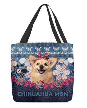 CHIHUAHUA (2)-Flower Jean Gift for you-Cloth Tote Bag