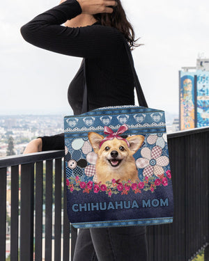 CHIHUAHUA (2)-Flower Jean Gift for you-Cloth Tote Bag