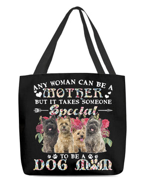 Cairn Terrier-A Dog Mom Cloth Tote Bag