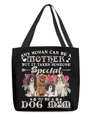 Cavalier King Charles Spaniel-A Dog Mom Cloth Tote Bag