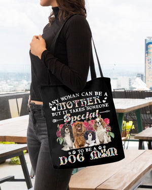 Cavalier King Charles Spaniel-A Dog Mom Cloth Tote Bag