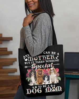 Cavalier King Charles Spaniel-A Dog Mom Cloth Tote Bag