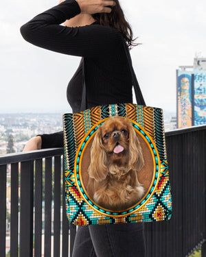 Cavalier King Charles Spaniel1-Ethnic Style Cloth Tote Bag