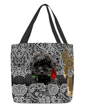 Cavapoo-Rose Cloth Tote Bag