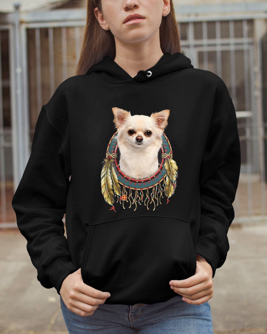 Chihuahua-In Dreamcatcher Hooded Sweatshirt