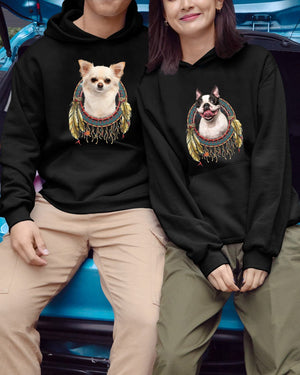 Chihuahua-In Dreamcatcher Hooded Sweatshirt