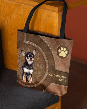 Chihuahua 1-Lady&Dog Cloth Tote Bag