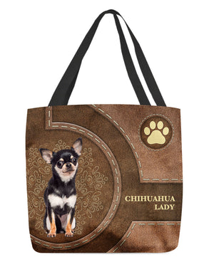 Chihuahua 1-Lady&Dog Cloth Tote Bag