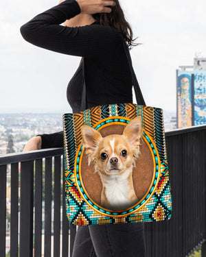 Chihuahua  2-Ethnic Style Cloth Tote Bag