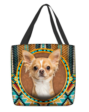 Chihuahua  2-Ethnic Style Cloth Tote Bag