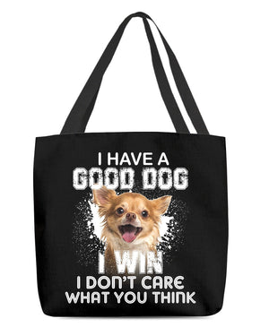 Chihuahua 2-I Win Cloth Tote Bag