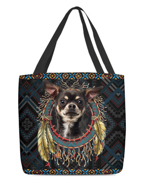 Chihuahua In Dreamcatcher Cloth Tote Bag