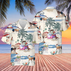 Chinese Crested Dog Summer Beach Hawaiian Shirt