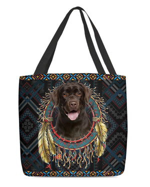 Chocolate Labrador  In Dreamcatcher Cloth Tote Bag