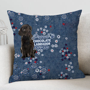 Chocolate Labrador (2) Pround Mom-Pillow Case