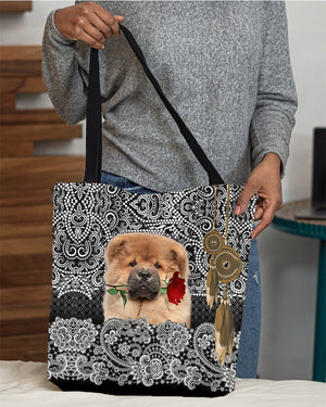 Chow Chow-Rose Cloth Tote Bag