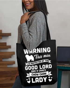 Chow Chow Crazy lady Cloth Tote Bag