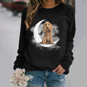 Cocker Spaniel -Sit On The Moon- Premium Sweatshirt
