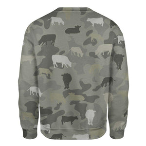 Cow - Camo - Premium Sweatshirt