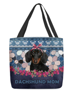 DACHSHUND 2-Flower Jean Gift for you-Cloth Tote Bag