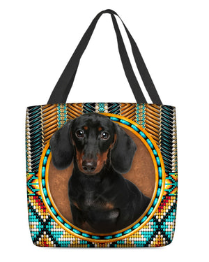 Dachshund  1-Ethnic Style Cloth Tote Bag