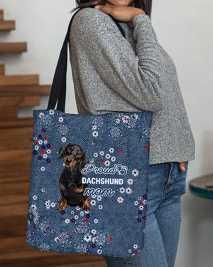 Dachshund (3) Pround Mom-Cloth Tote Bag