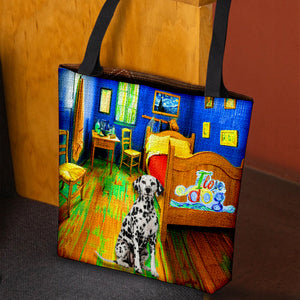 Dalmatian in the bedroom-Cloth Tote Bag