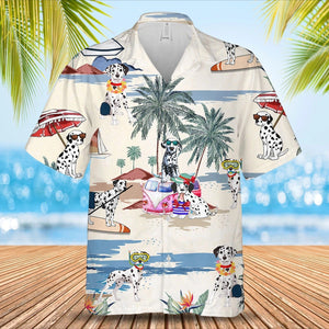 Dalmatian Summer Beach Hawaiian Shirt