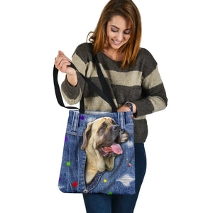 ENGLISH MASTIFF-The Rainbow-Cloth Tote Bag