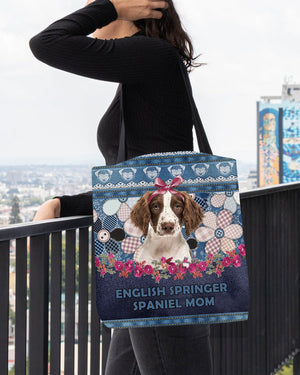 ENGLISH SPRINGER SPANIEL-Flower Jean Gift for you-Cloth Tote Bag