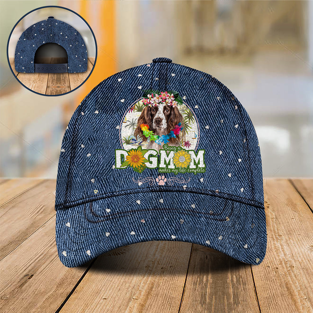 English-Springer-Spaniel Hawaii beach Dog Mom Cap