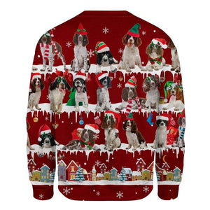 English Springer Spaniel - Snow Christmas - Premium Sweatshirt