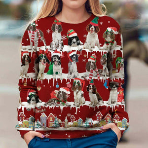 English Springer Spaniel - Snow Christmas - Premium Sweatshirt