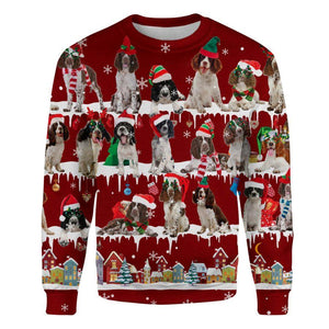 English Springer Spaniel - Snow Christmas - Premium Sweatshirt