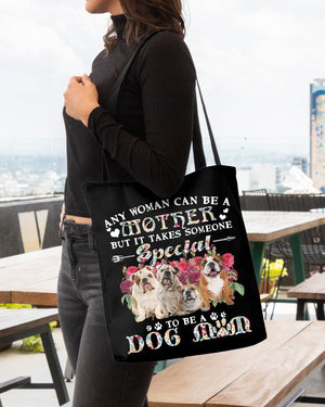 English Bulldog-A Dog Mom Cloth Tote Bag