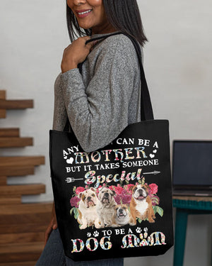 English Bulldog-A Dog Mom Cloth Tote Bag