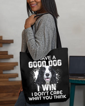 English Cocker Spaniel-I Win Cloth Tote Bag