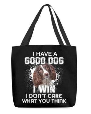 English Springer Spaniel-I Win Cloth Tote Bag