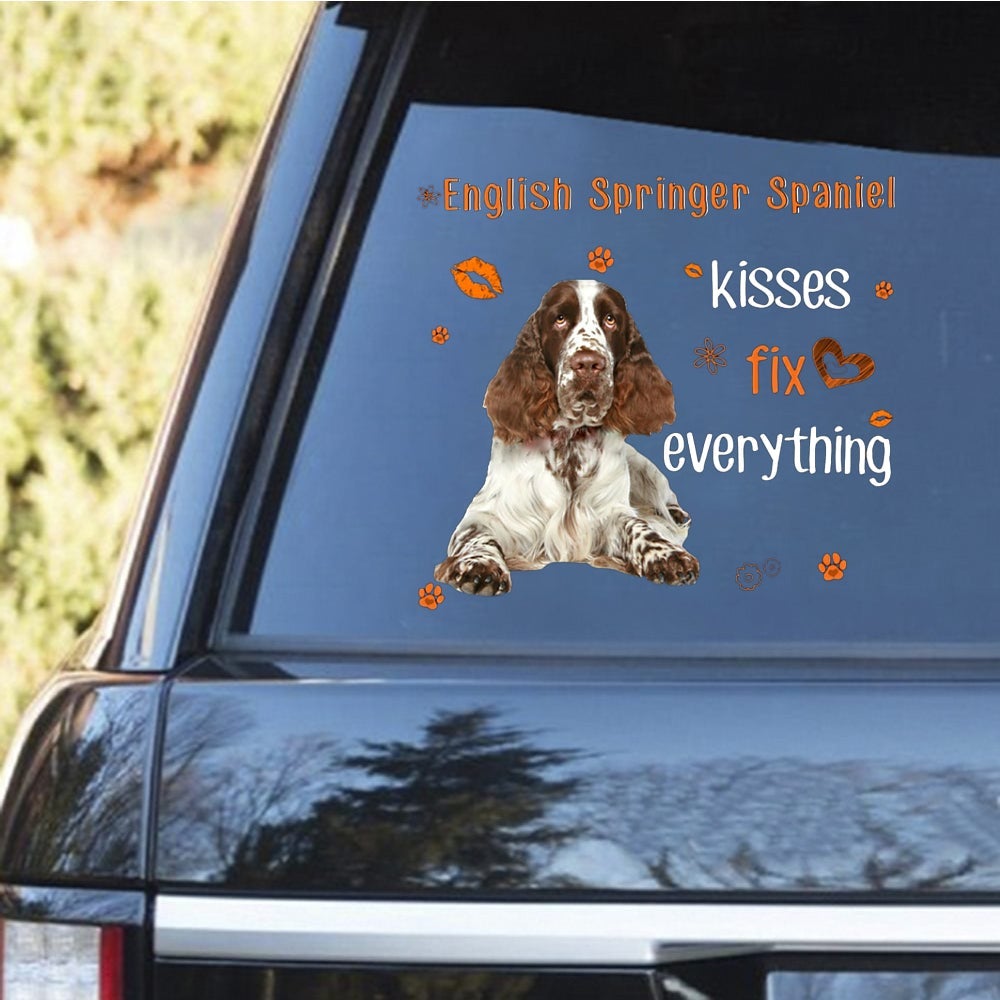 English Springer Spaniel-Kiss Fix Everything Decal