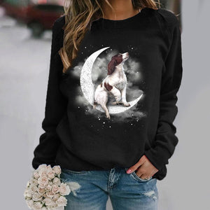 English Springer Spaniel -Sit On The Moon- Premium Sweatshirt