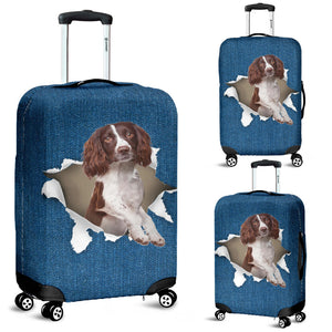 English Springer Spaniel -Torn Paper Luggage Covers2