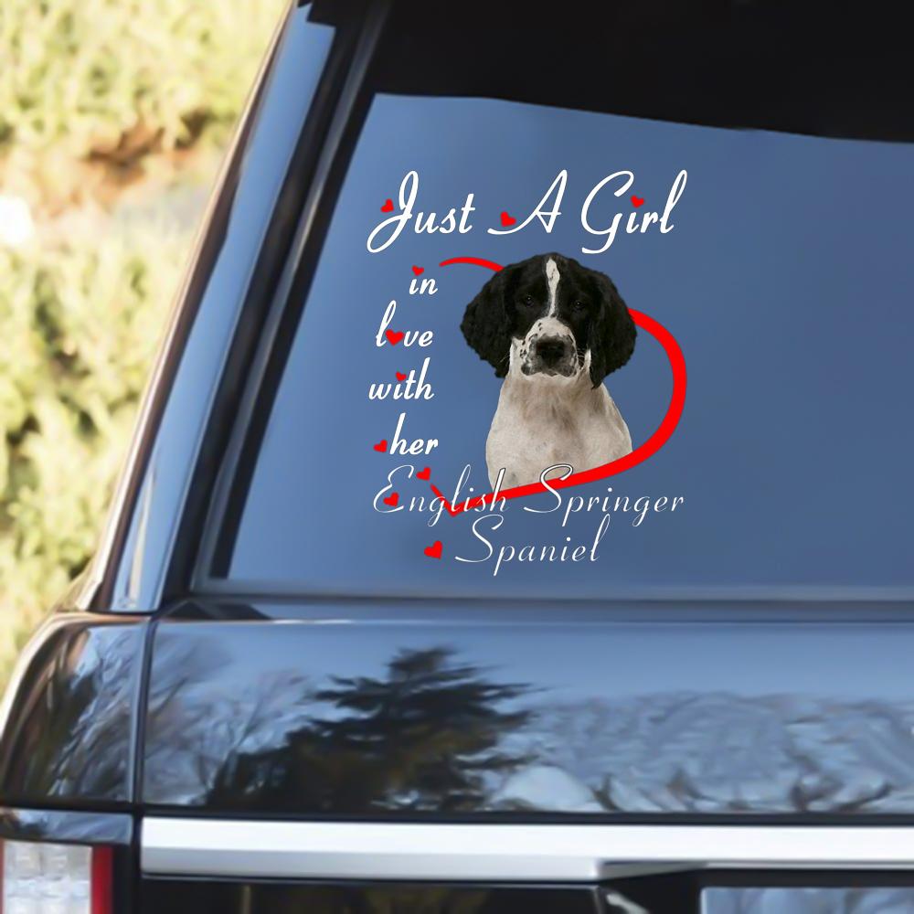 English Springer Spaniel  2 Love Her Decal