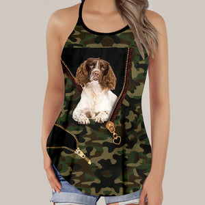 English Springer Spaniel Camo Tank Top