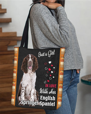 English Springer Spaniel In Love-Cloth Tote Bag